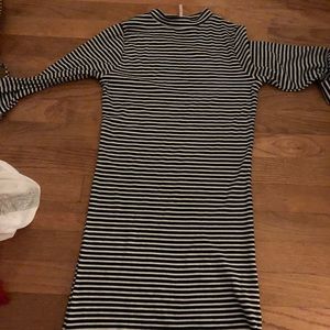 Black and White Stripped Dress